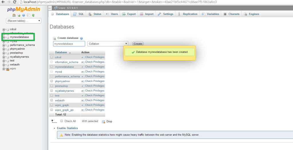 How to create a database and table in phpMyAdmin - Tutorialsmade.com